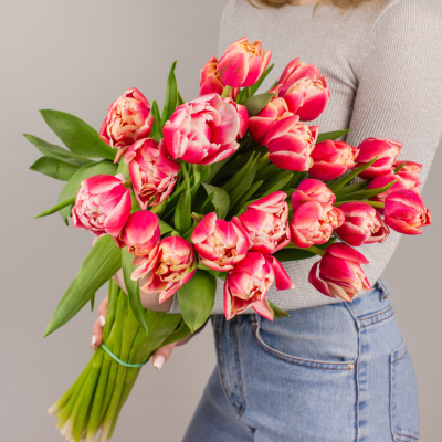 Букет из 15 пионовидных тюльпанов Колумбус арт. 46325