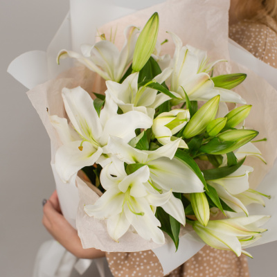 Букет из белых лилий арт. 50441
