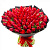 Букет 101 красный тюльпан в упаковке арт. 5505
