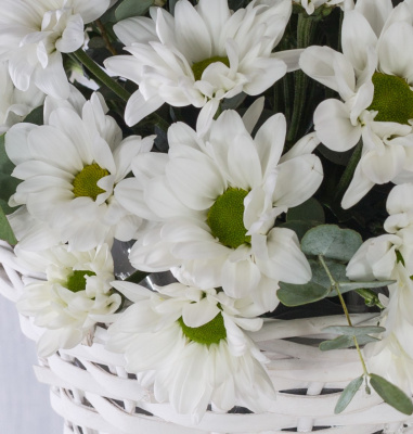 Корзина с хризантемой "Летнее настроение" Размер M арт. 36287/M