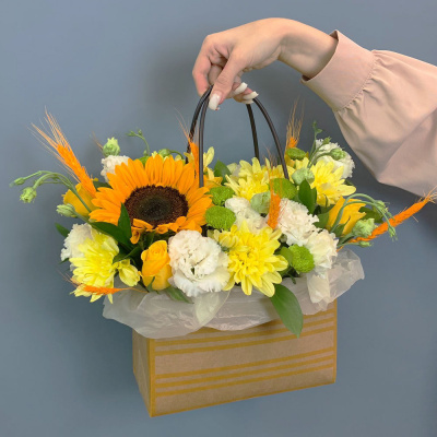 х Сумочка с подсолнухом арт. 66999