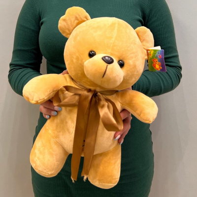 Игрушка Мишка цветной велюровый 40 см. большой арт. 79781