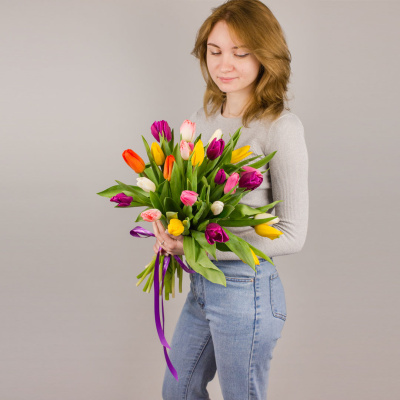 Тюльпаны 25 шт. МИКС (без упаковки) арт. 7338