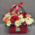 Сумочка с герберой и хризантемой "Яркое настроение" арт. 50832 Сумочка с герберой и хризантемой "Яркое настроение" арт. 50832