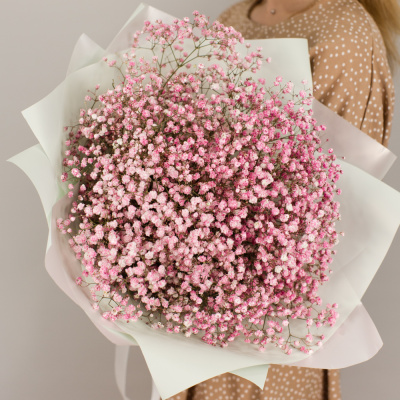 Букет из розовых гипсофил арт. 50459