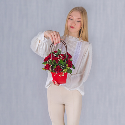 Сумочка с кенийскими розами арт. 38180-К