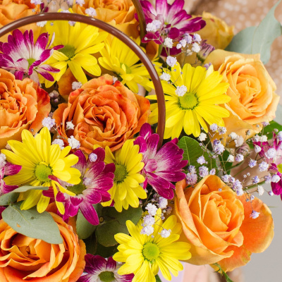 х Сумочка с оранжевыми розами 50537