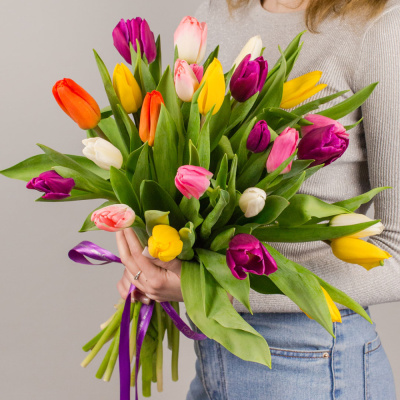 Тюльпаны 25 шт. МИКС (без упаковки) арт. 7338