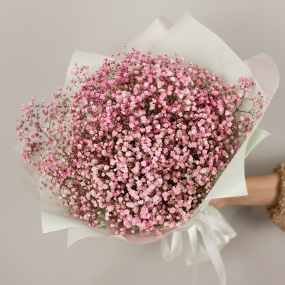 Букет из розовых гипсофил арт. 50459