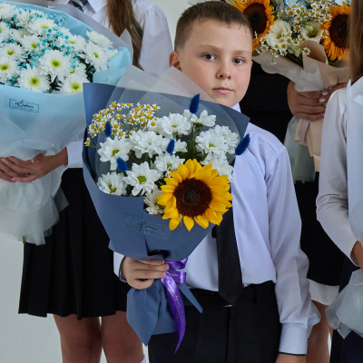 Букет с подсолнухом арт. 84694